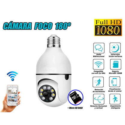 FOCO CAMARA PRO DE SEGURIDAD DE 360°