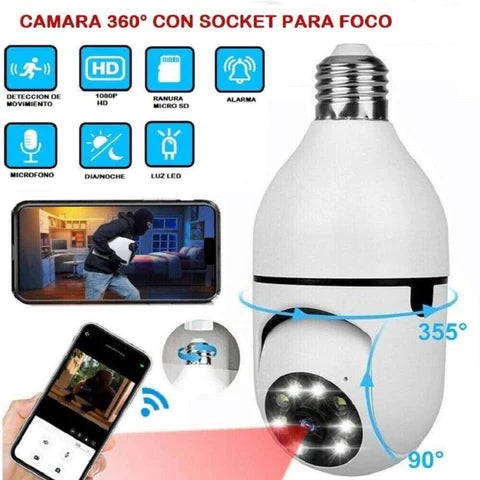 FOCO CAMARA PRO DE SEGURIDAD DE 360°