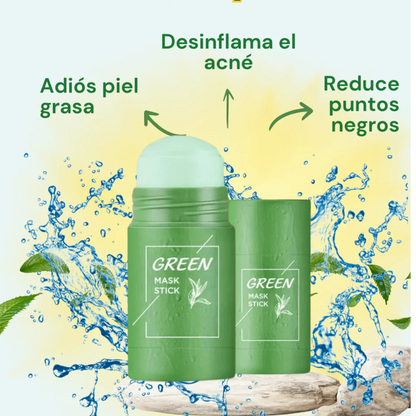 GREEN MASK STICK - MASCARILLA FACIAL DE TÉ VERDE LIMPIEZA PROFUNDA Y CONTROL DE GRASA PARA TODO TIPO DE PIEL