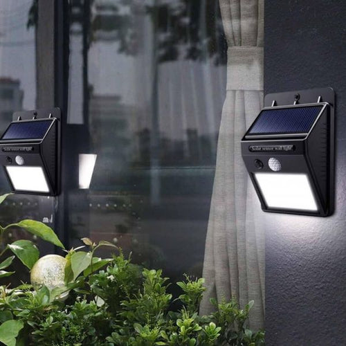 LAMPARA LED SOLAR RECARGABLE PARA EXTERIORES con Sensor de Movimiento