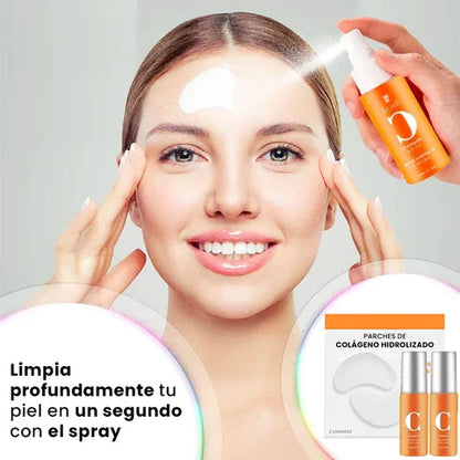 BEAUTY PATCH + SPRAY DE COLAGENO REJUVENECE Y REGENERA TU PIEL